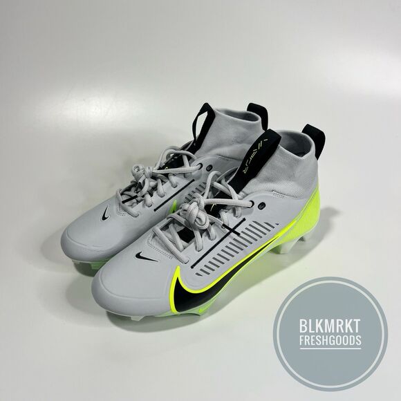 Nike Vapor Edge Pro 360 2 Football Cleats Grey/Volt/Black DA5456-004 Size 10 main image 4